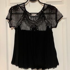 Lace crochet top